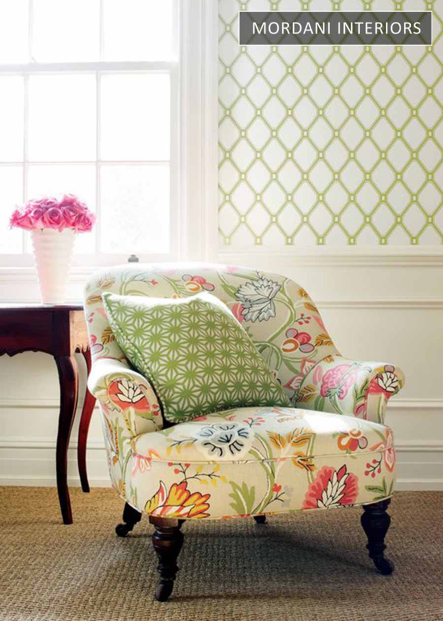 Delicate Lingo floral Printed Upholstery 